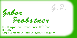 gabor probstner business card